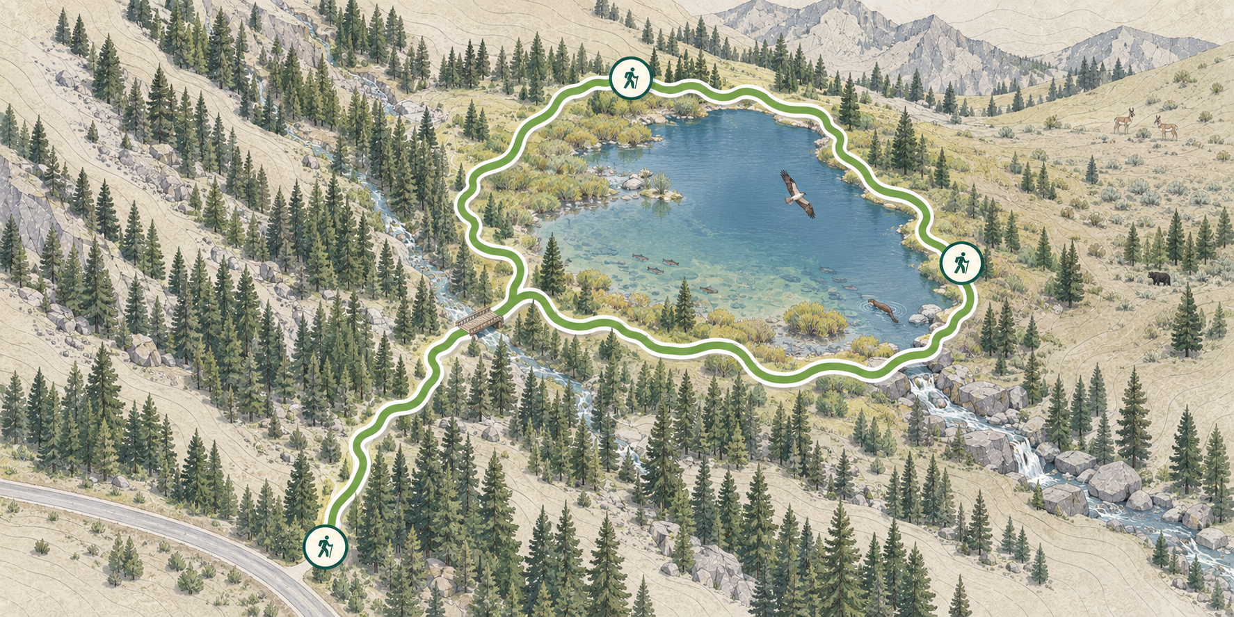 Yellowstone Trout Lake Trail in Yellowstone National Park